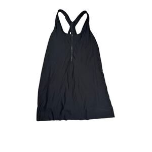Athleta Ultimate 2 in 1 Support Dress M Petite MP Black Golf Tennis Pickleball